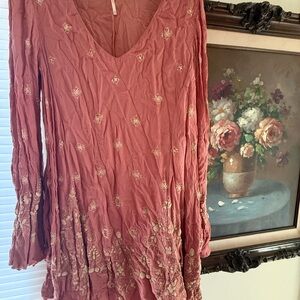Free People Pink Floral Dress